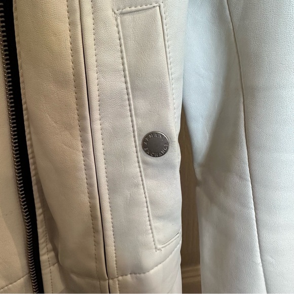 Armani Exchange white leather jacket - Picture 4 of 5